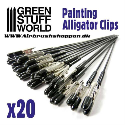 Male clips 20 stk. Alligator Clips x20 GSW